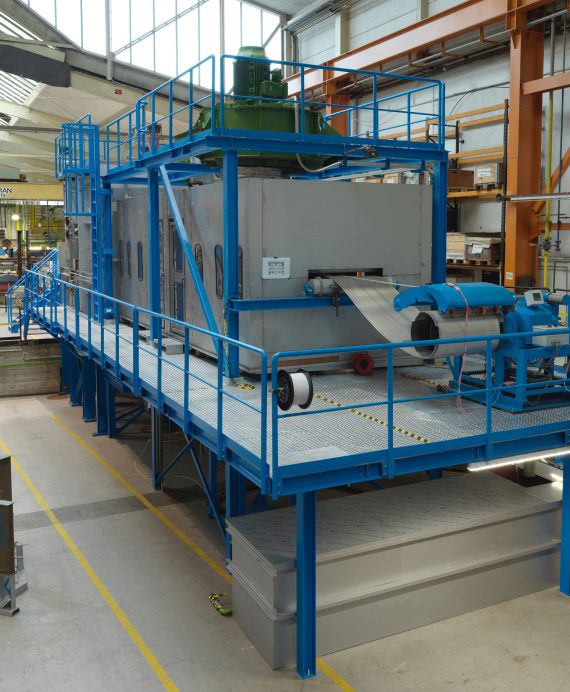 Schwebebandofenanlage